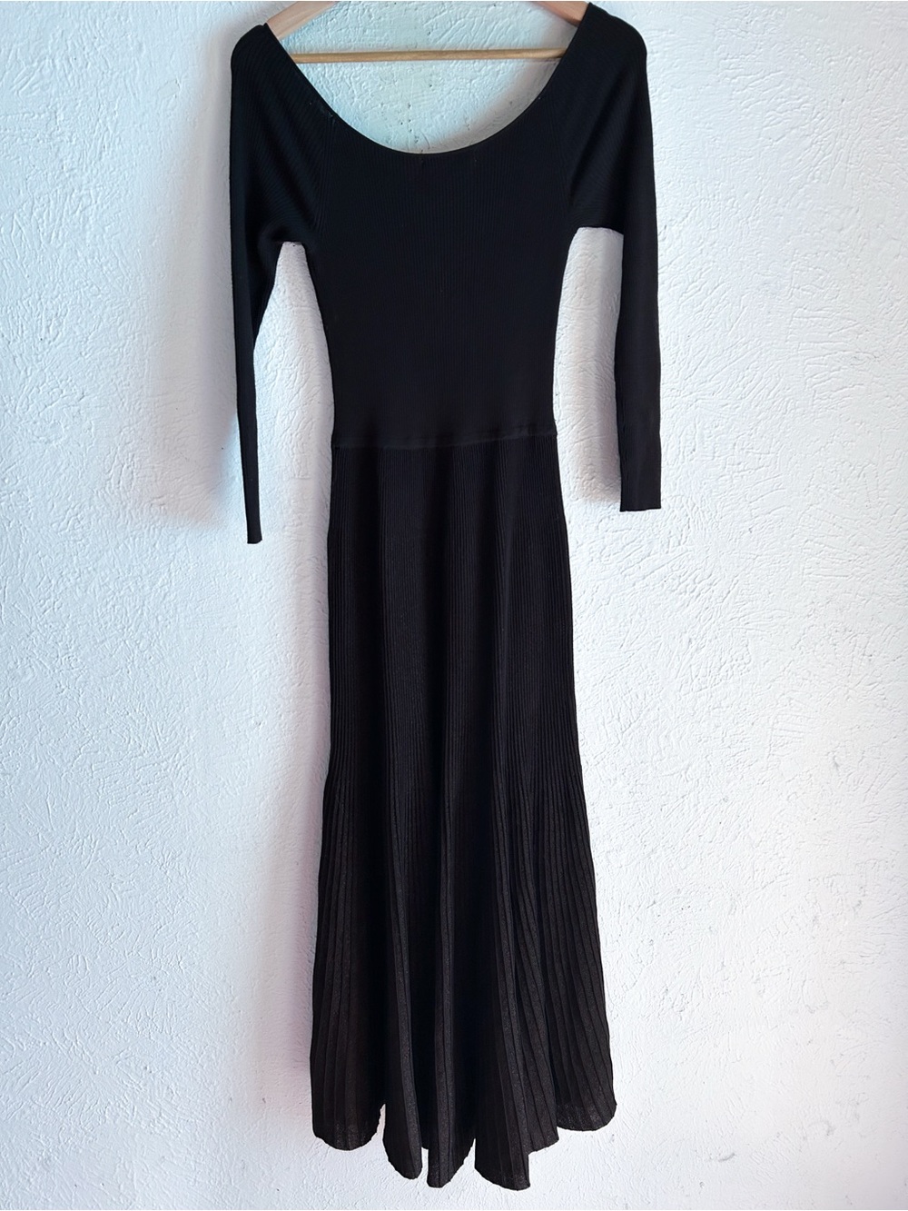 Banana Republic Sculpted V-Neck Maxi Dress Chocolate Brown Metallic Medium - Picture 6 of 7